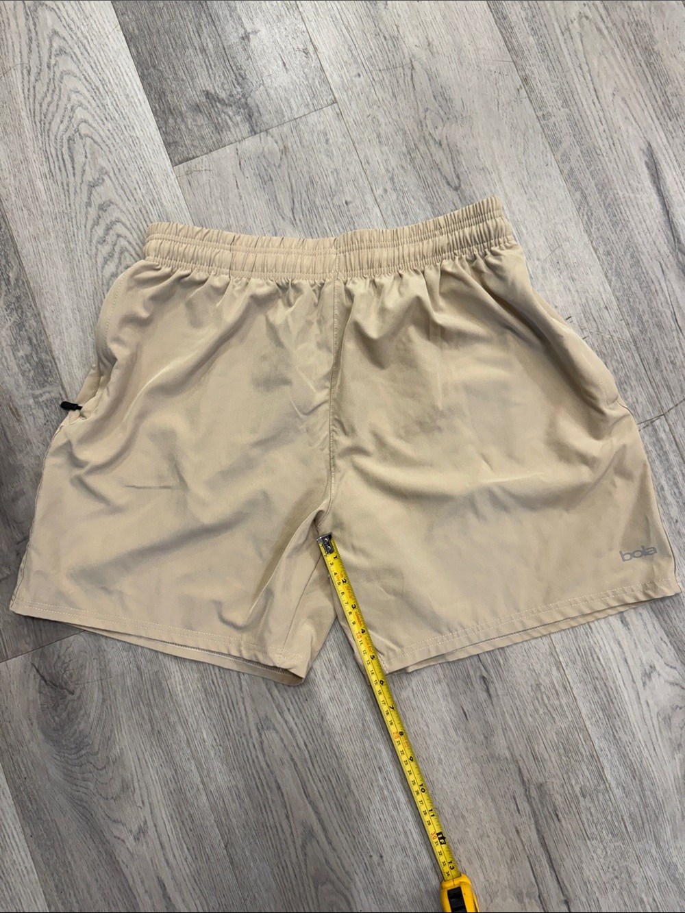 Bala Men's Beige Athletic Shorts